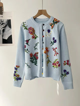 Sahara | Cardigan Elegante con Fiori da Donna