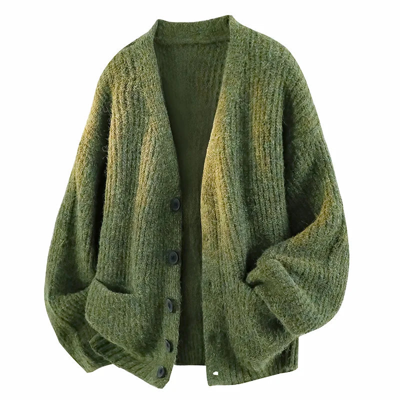 Nathaniel | Cardigan Relaxato con Scollatura a V per Uomo