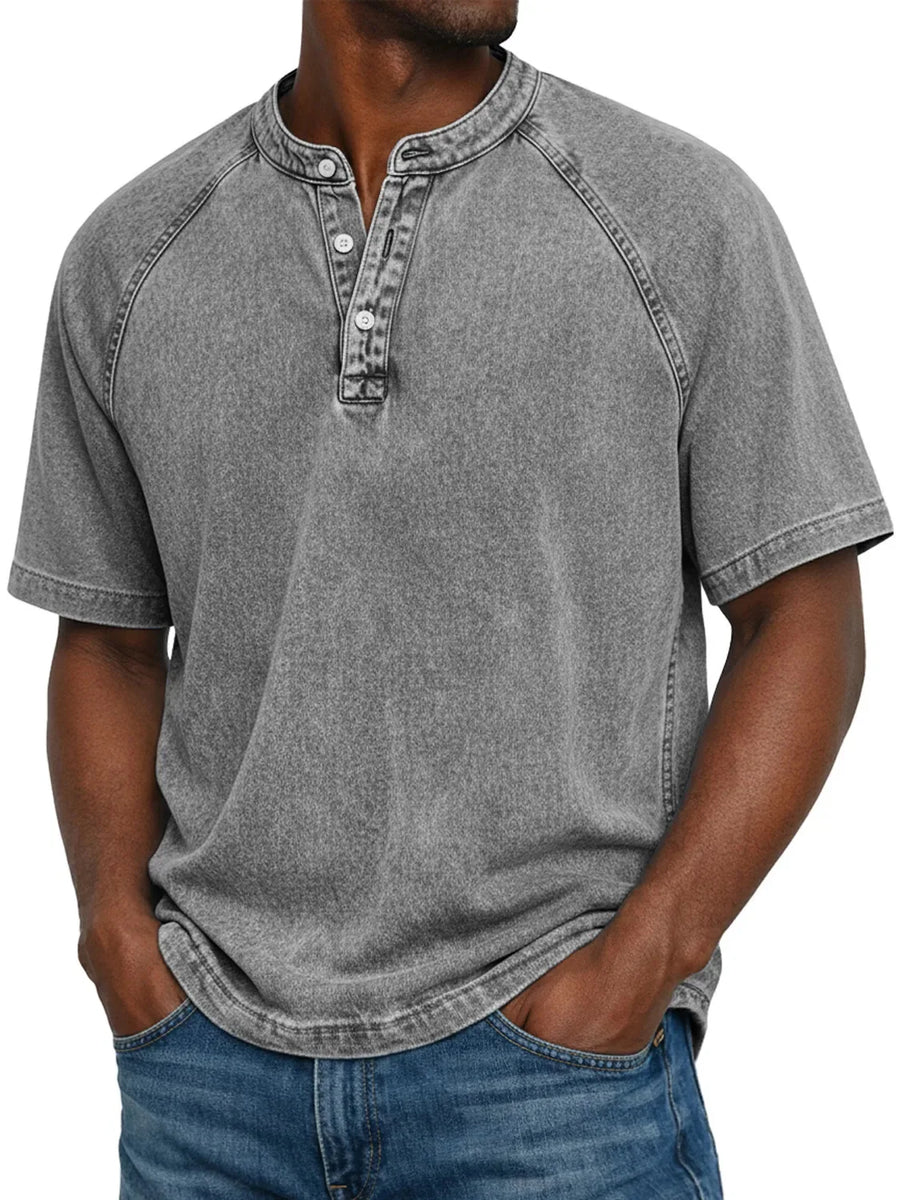 Felipe - Camicia vintage con bottoni per uomo