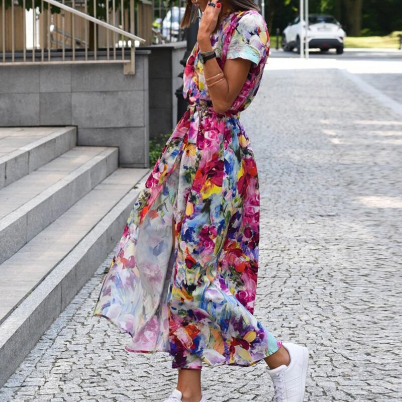 Anna™ Abito da donna con stampa floreale primavera/estate
