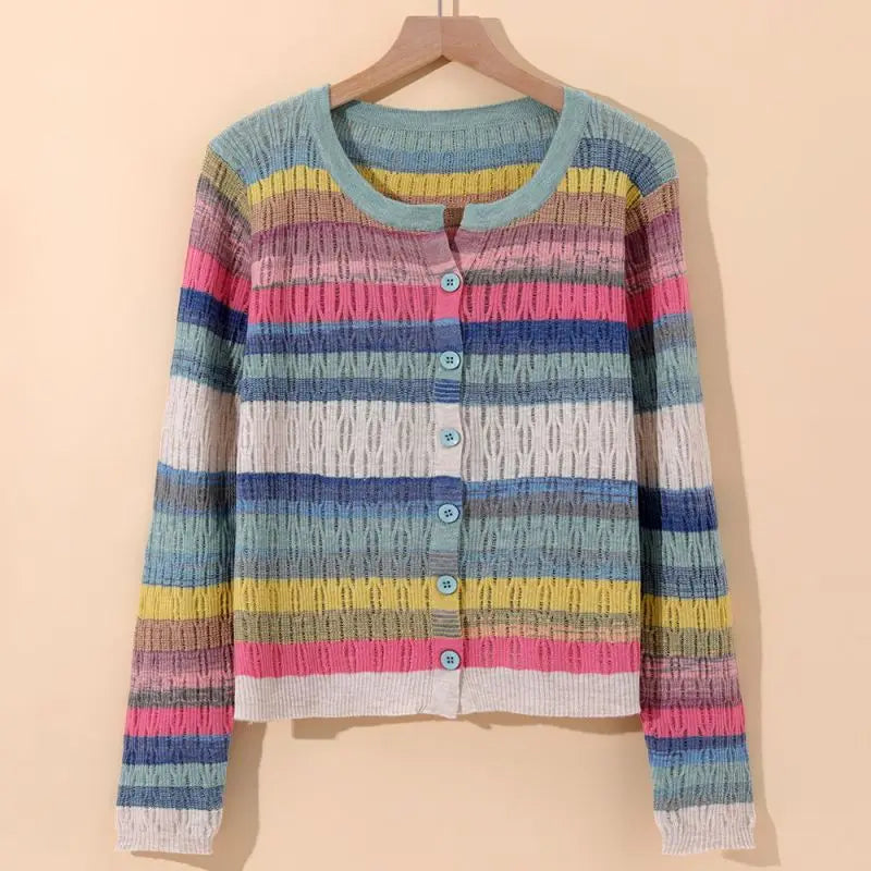 Myrna | Gilet a Righe di Ispirazione Vintage da Donna