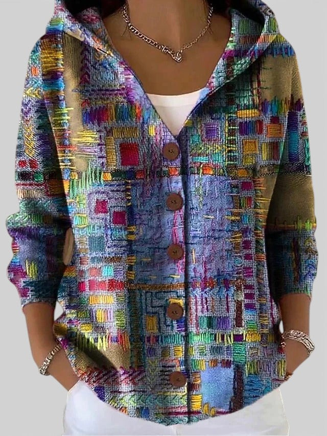 Carmen™ | Cardigan longo artístico e caldo