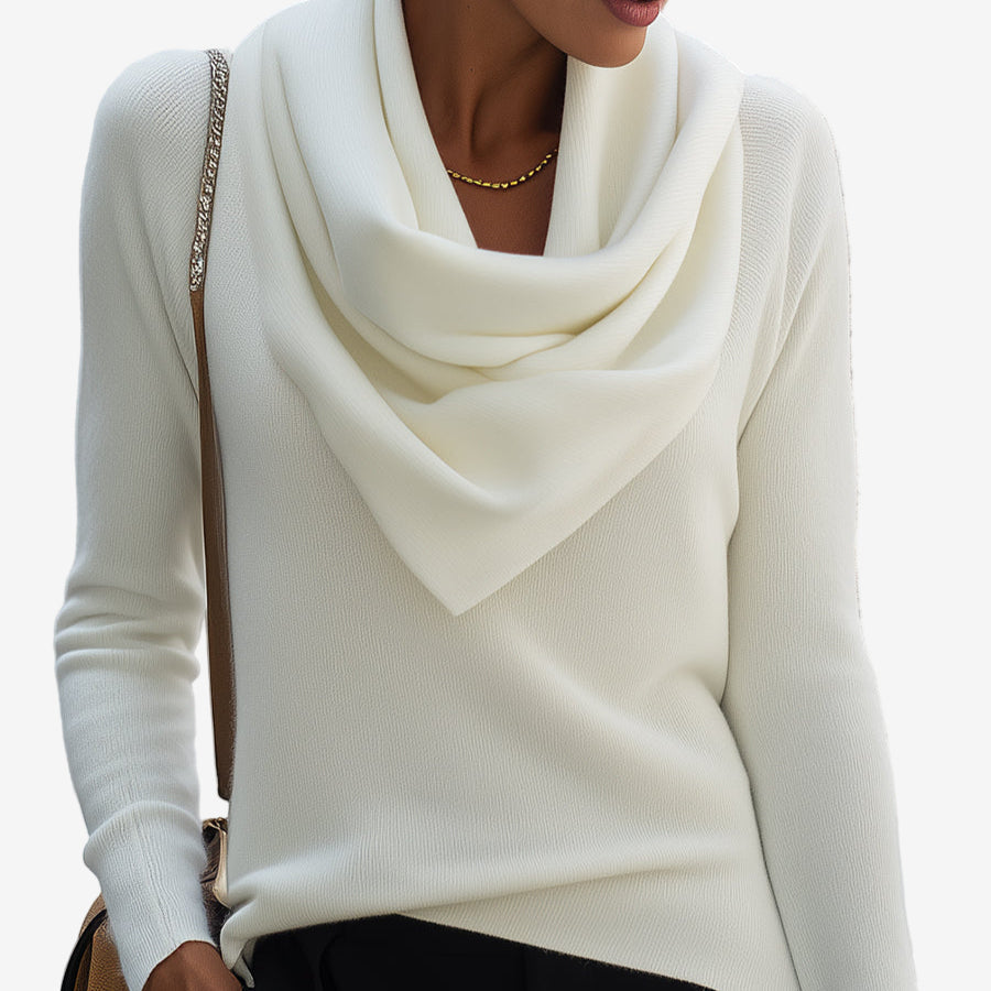 Patricia™ Pullover con Col Drapé