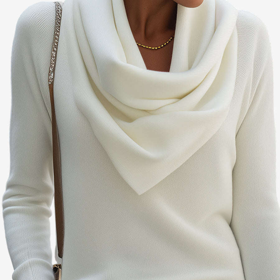 Patricia™ Pullover con Col Drapé