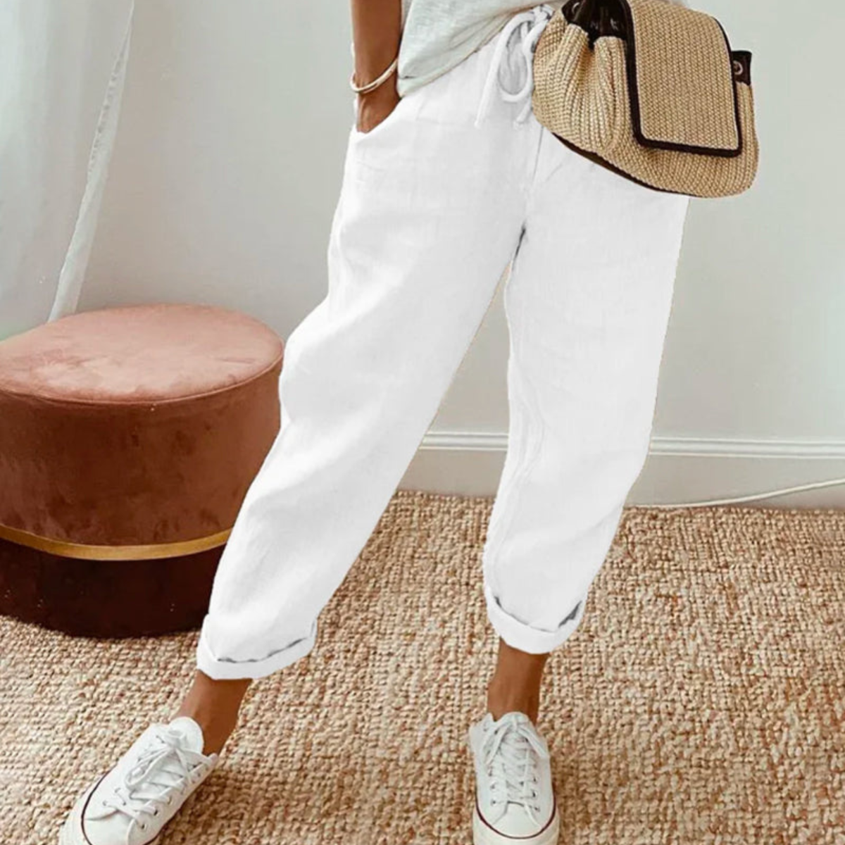 Tilda™ | Pantaloni Eleganti in Lino da Donna