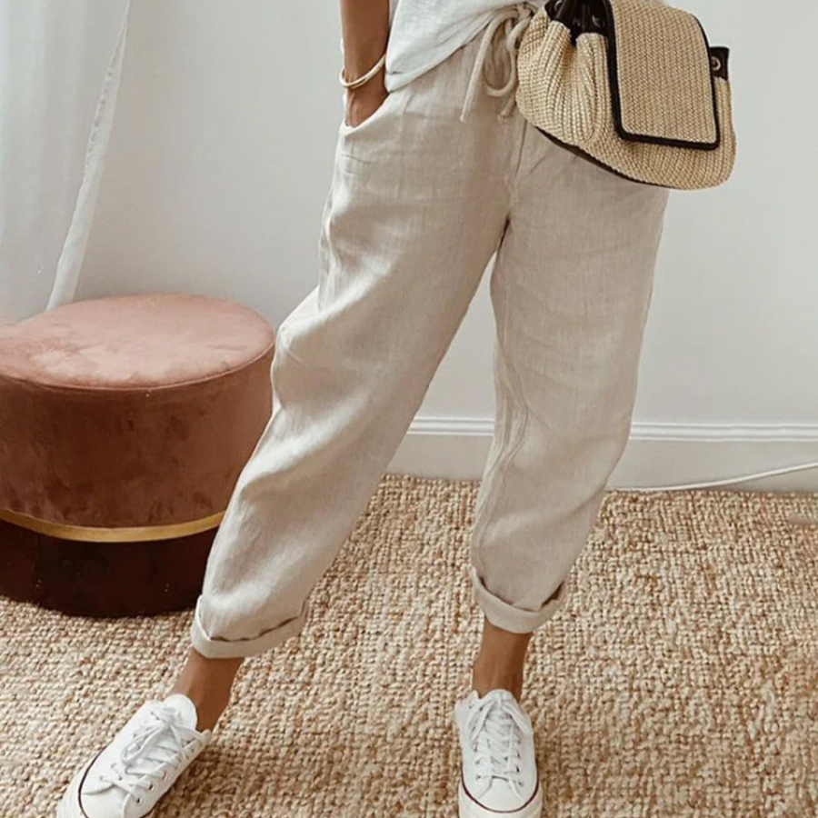 Tilda™ | Pantaloni Eleganti in Lino da Donna