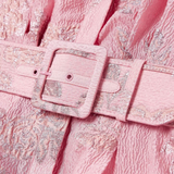 Beatrice™ | Abito Rosa con Maniche a Sbuffo da Donna