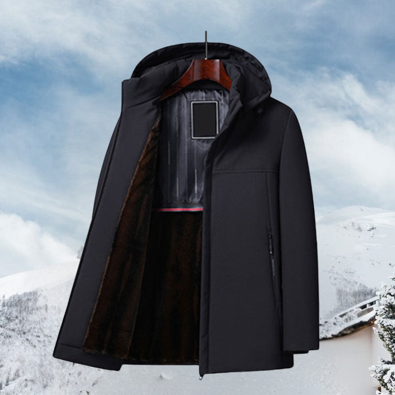 Limbert | Cappotto Comodo con Cappuccio da Uomo