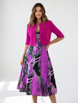 Maéliane – Abito midi stampato elegante e fluido da donna