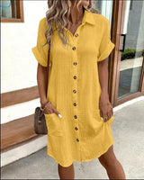 Renata™ - Abito polo oversize in tessuto