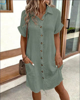 Renata™ - Abito polo oversize in tessuto