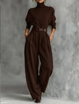 JULIET | Set Collo Alto e Pantaloni Dritti da Donna