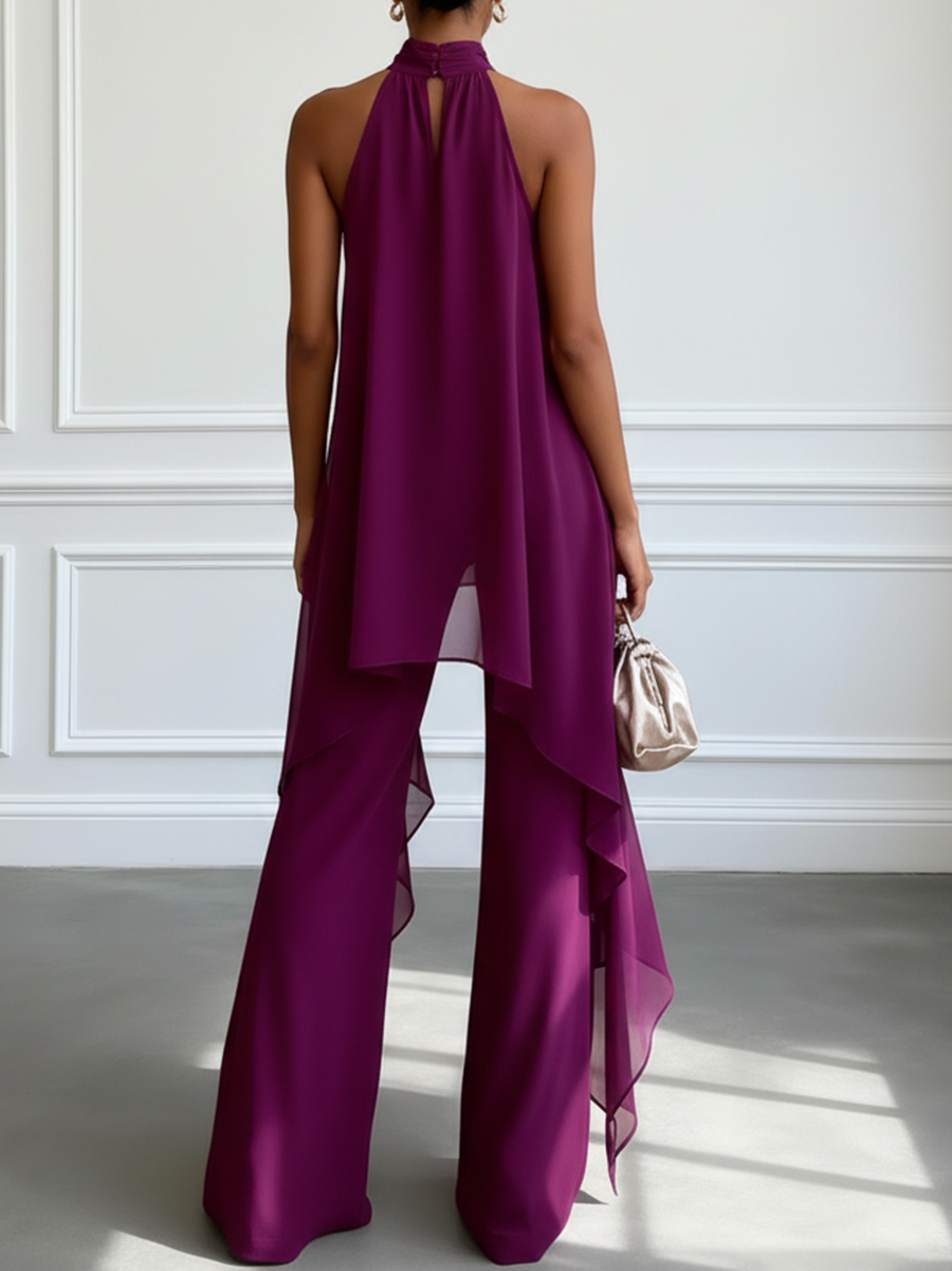 Viola | Set Elegante Halter con Pantaloni da donna