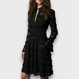 Parisa – Abito da donna Midi con Franjas Transparentes