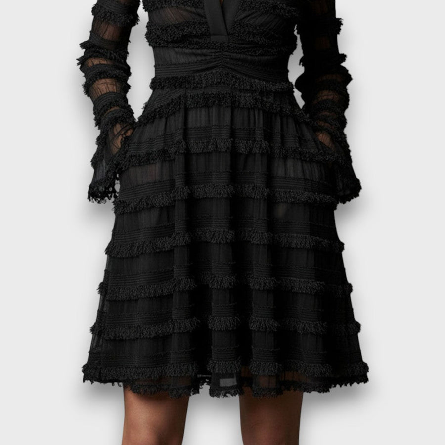 Parisa – Abito da donna Midi con Franjas Transparentes