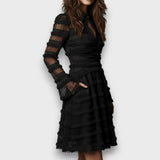 Parisa – Abito da donna Midi con Franjas Transparentes