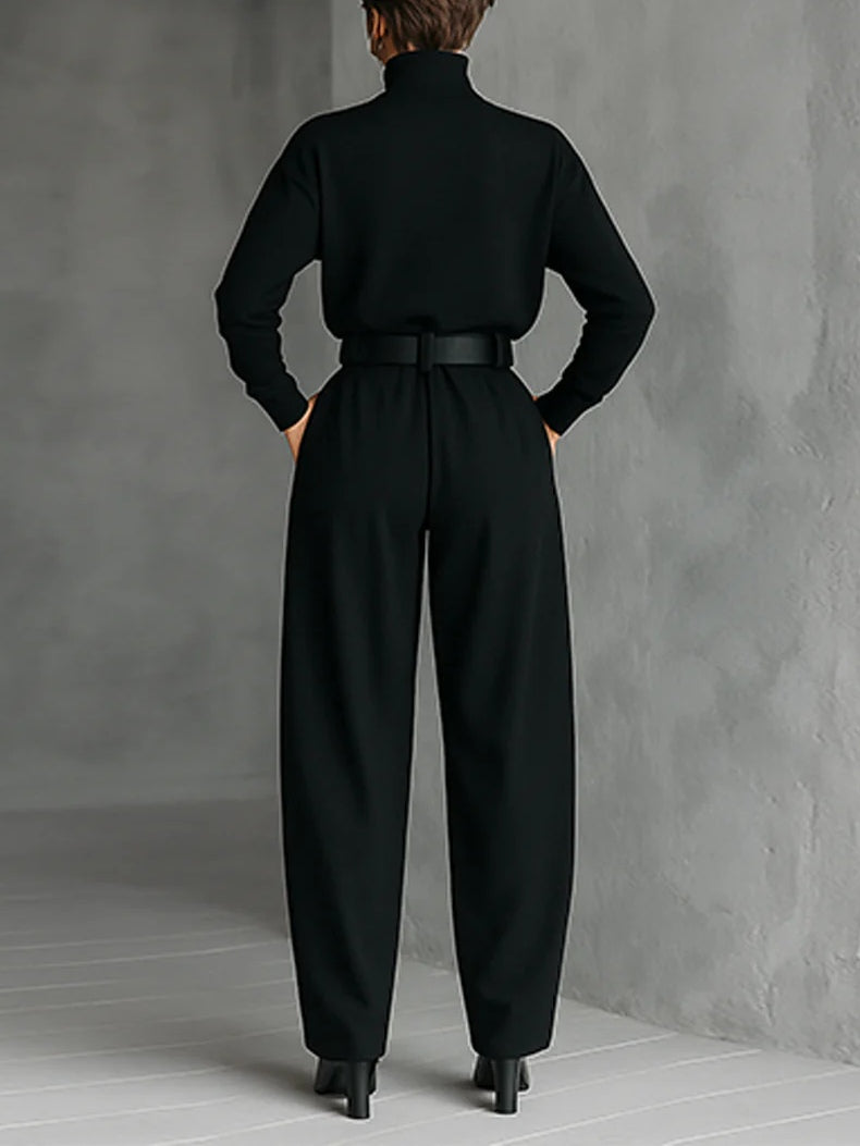 JULIET | Set Collo Alto e Pantaloni Dritti da Donna