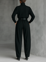 JULIET | Set Collo Alto e Pantaloni Dritti da Donna