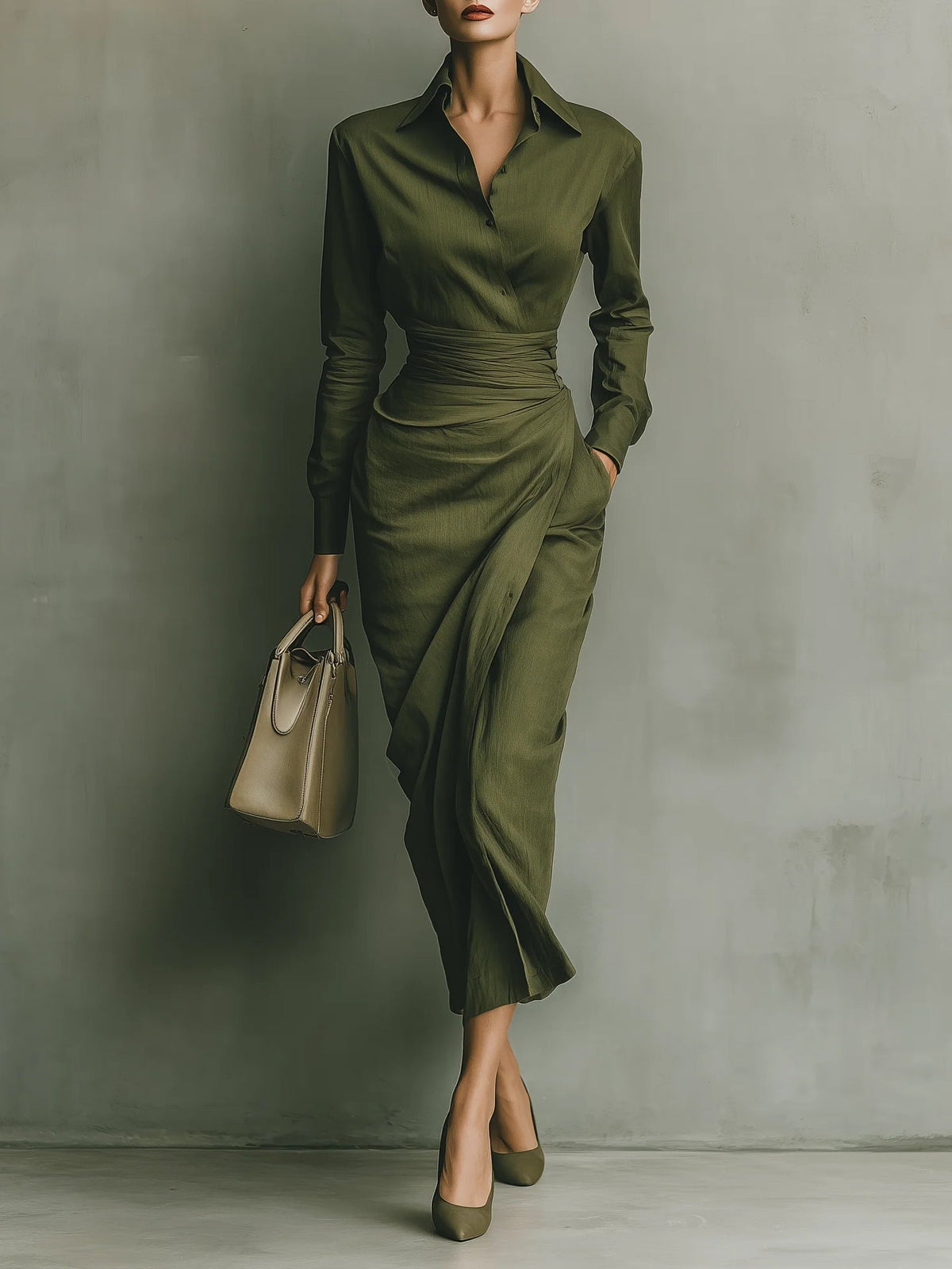 Narelle™ | Abito envolvente elegante e ajustado