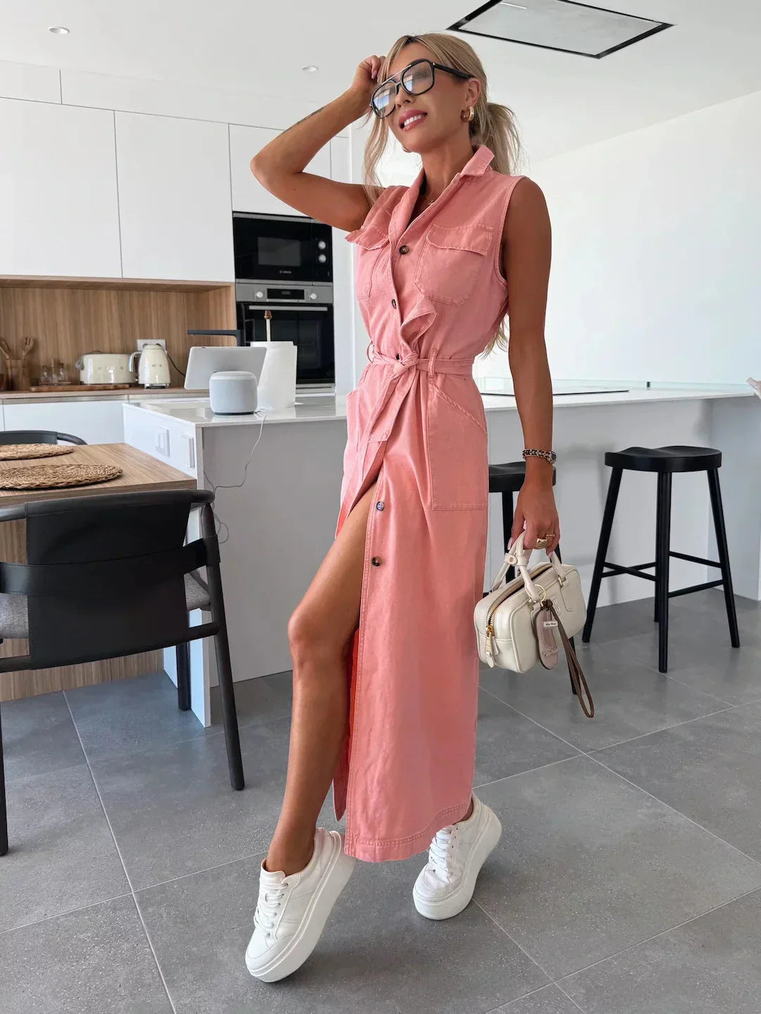 Isabelle | Abito Maxi di Denim da donna