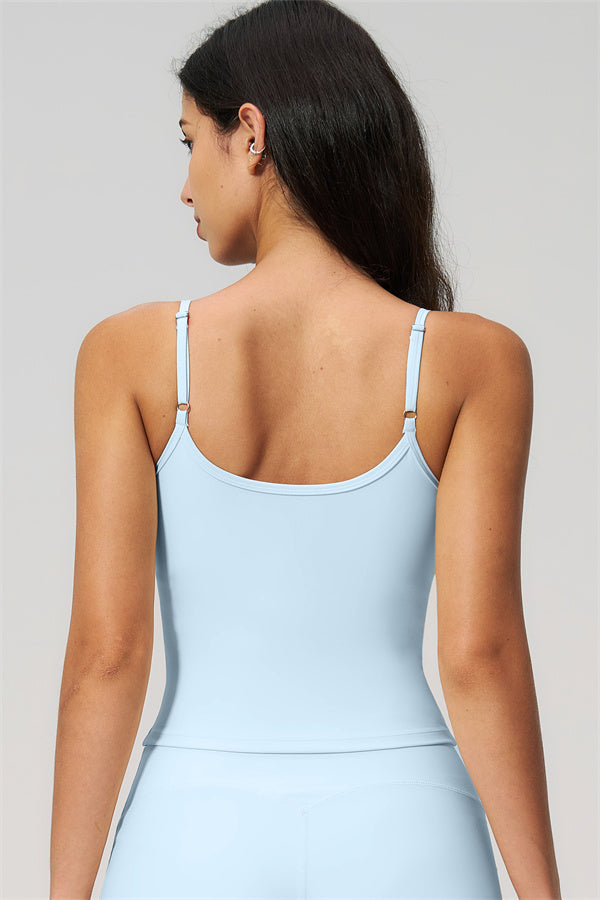 Nexus - Completo Top a Spalline e Pantaloni Corti a Gamba Larga per Donna