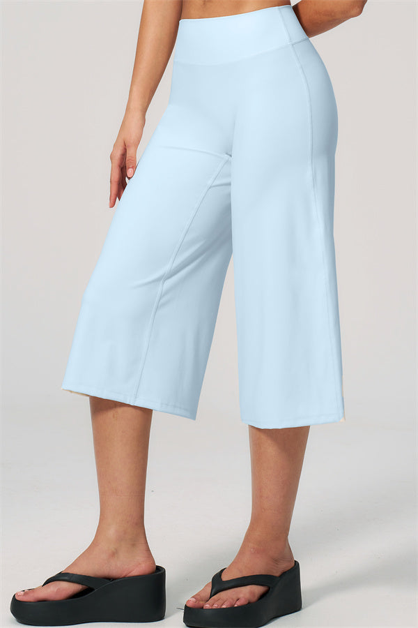 Nexus - Completo Top a Spalline e Pantaloni Corti a Gamba Larga per Donna
