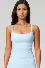Nexus - Completo Top a Spalline e Pantaloni Corti a Gamba Larga per Donna