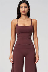 Nexus - Completo Top a Spalline e Pantaloni Corti a Gamba Larga per Donna