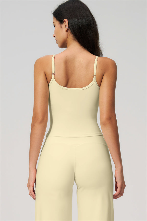 Nexus - Completo Top a Spalline e Pantaloni Corti a Gamba Larga per Donna