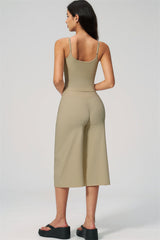 Nexus - Completo Top a Spalline e Pantaloni Corti a Gamba Larga per Donna