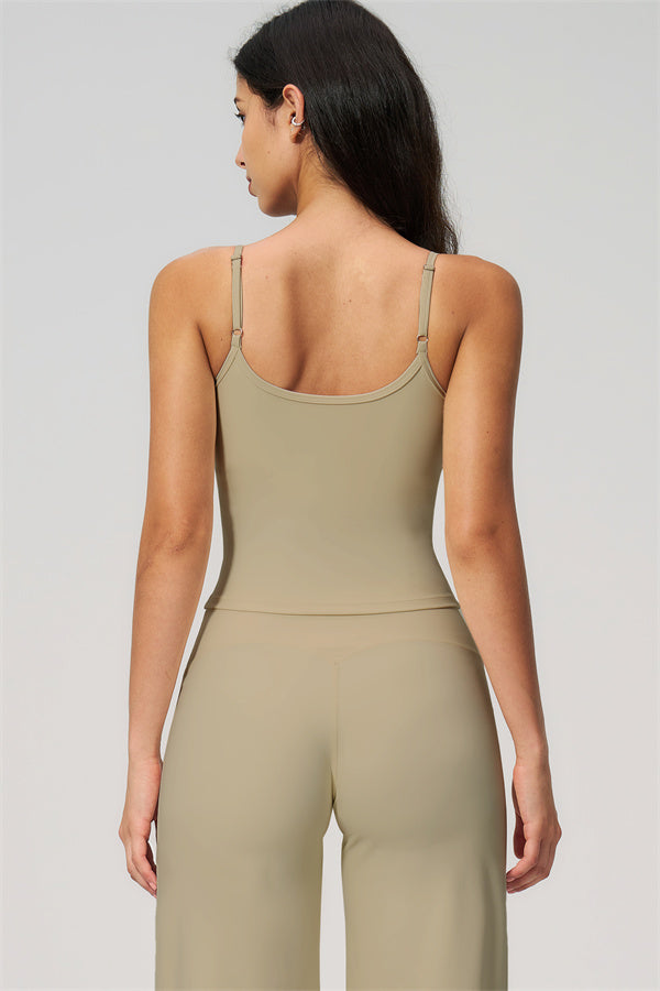 Nexus - Completo Top a Spalline e Pantaloni Corti a Gamba Larga per Donna