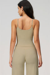Nexus - Completo Top a Spalline e Pantaloni Corti a Gamba Larga per Donna