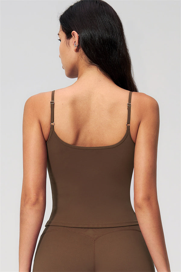 Nexus - Completo Top a Spalline e Pantaloni Corti a Gamba Larga per Donna