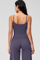Nexus - Completo Top a Spalline e Pantaloni Corti a Gamba Larga per Donna