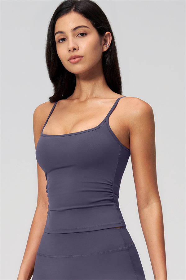 Nexus - Completo Top a Spalline e Pantaloni Corti a Gamba Larga per Donna