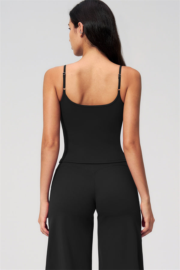 Nexus - Completo Top a Spalline e Pantaloni Corti a Gamba Larga per Donna