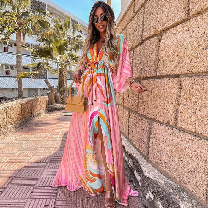 Daria - Vestito Kaftan per Vacanze da Donna