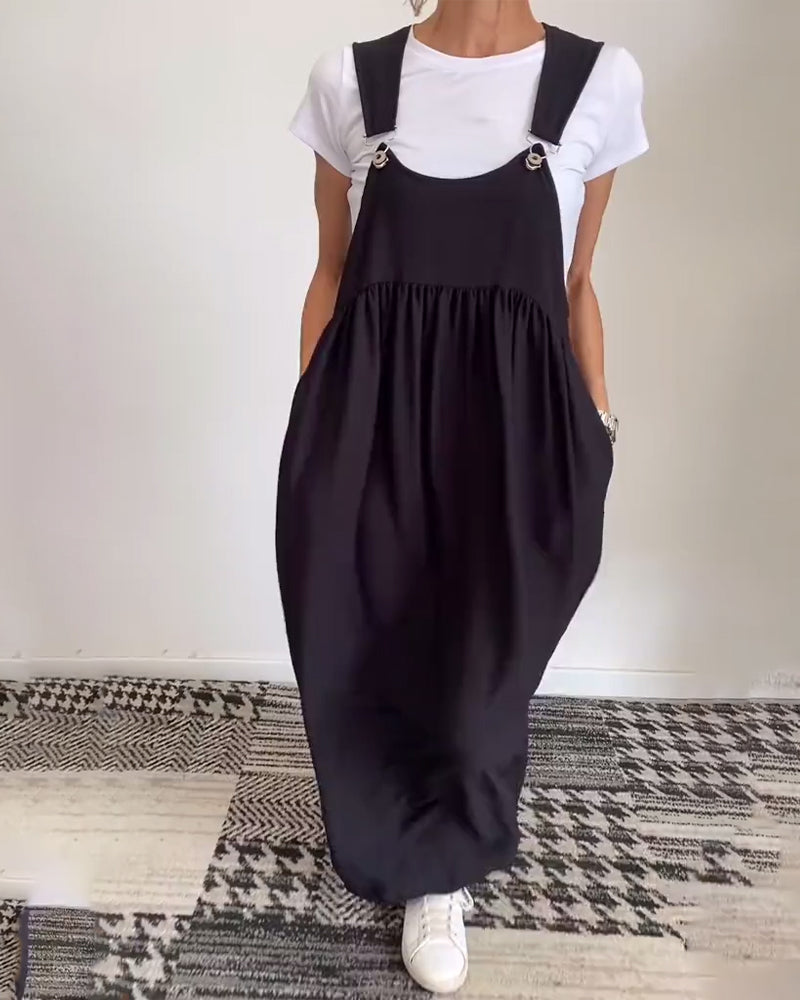 Alice | Abito casual con alças di colore sólida