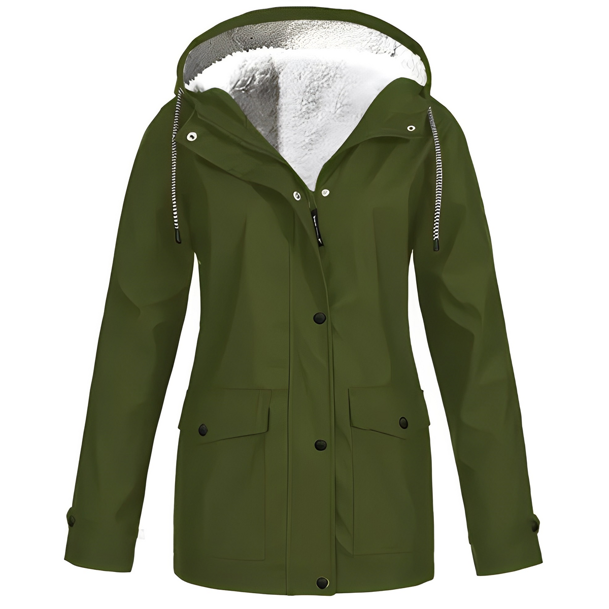 Elvira - Impermeabile con fodera in pile da donna