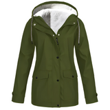 Elvira - Impermeabile con fodera in pile da donna