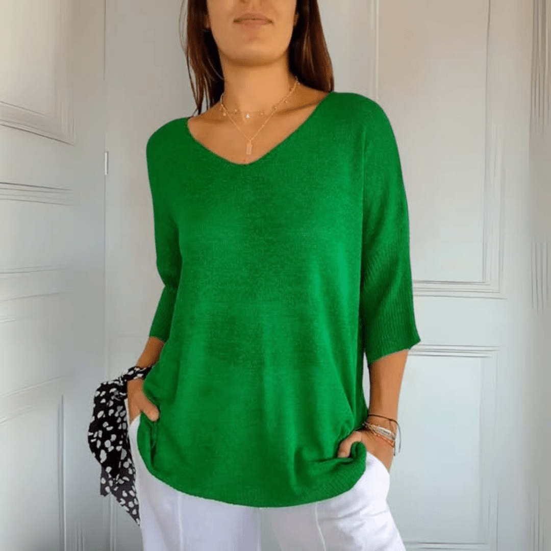 Anna | Top di maglia con scollo a V
