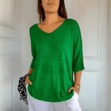 Anna | Top di maglia con scollo a V