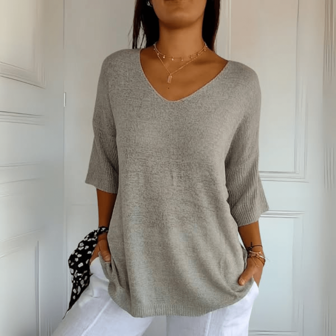 Anna | Top di maglia con scollo a V