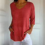 Anna | Top di maglia con scollo a V