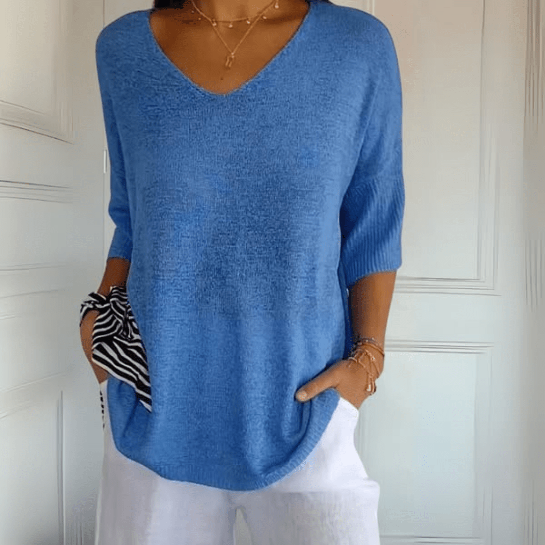 Anna | Top di maglia con scollo a V
