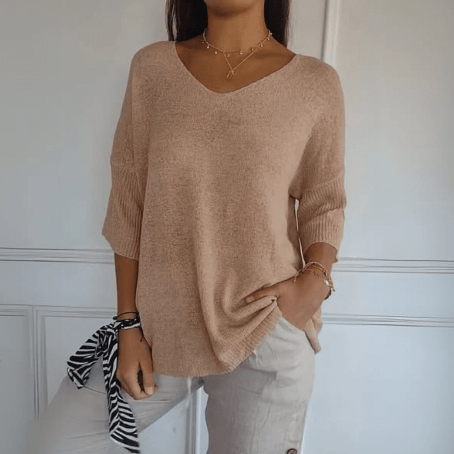 Anna | Top di maglia con scollo a V