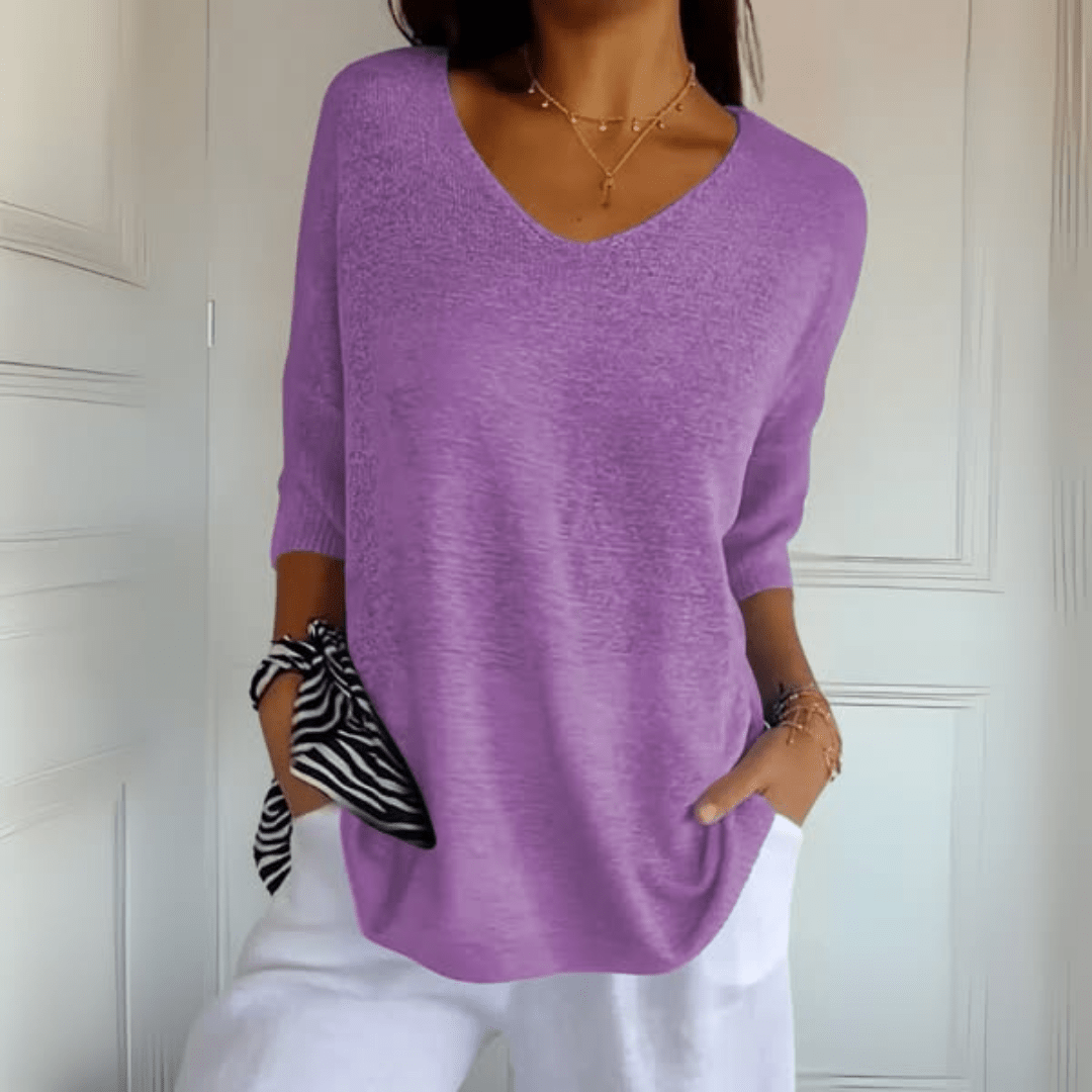 Anna | Top di maglia con scollo a V