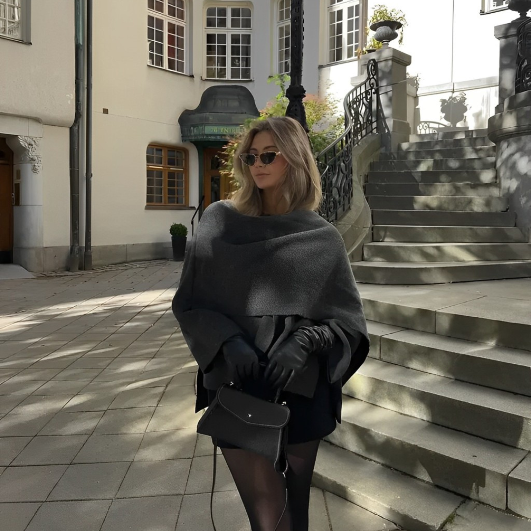 KALEIDE™ | MANTELLA ELEGANTE IN TESSUTO LEGGERO
