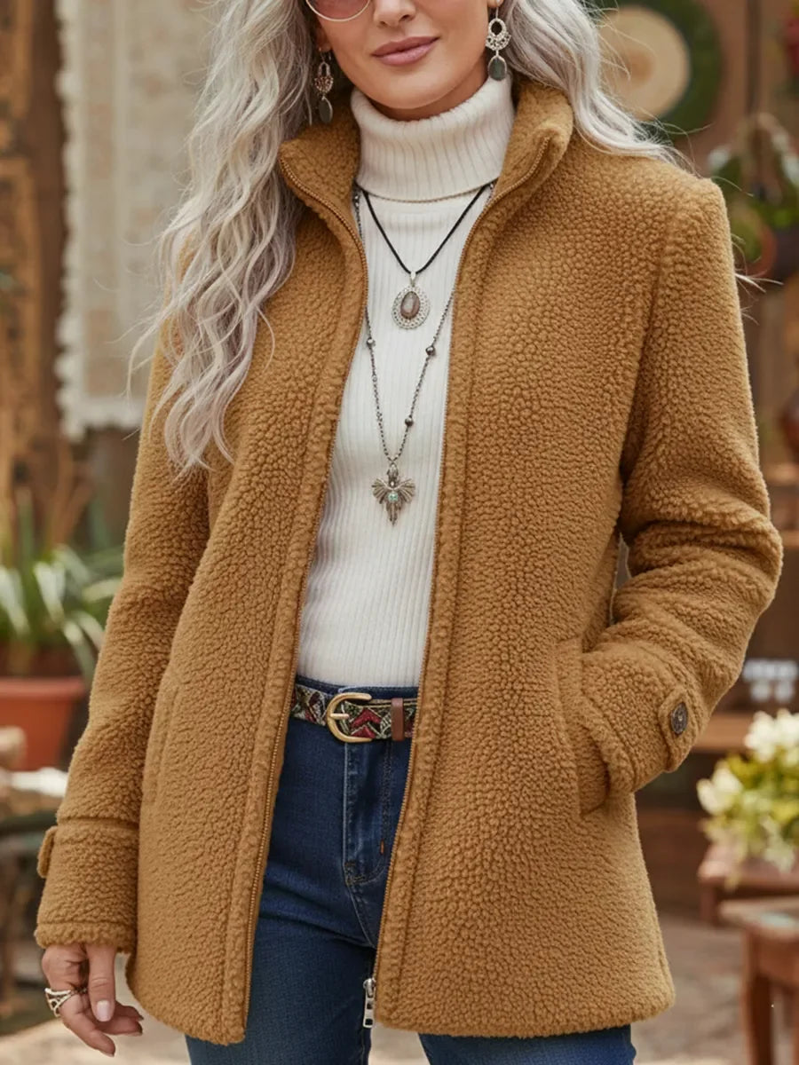 Annelies – Cappotto intermedio morbido con zip
