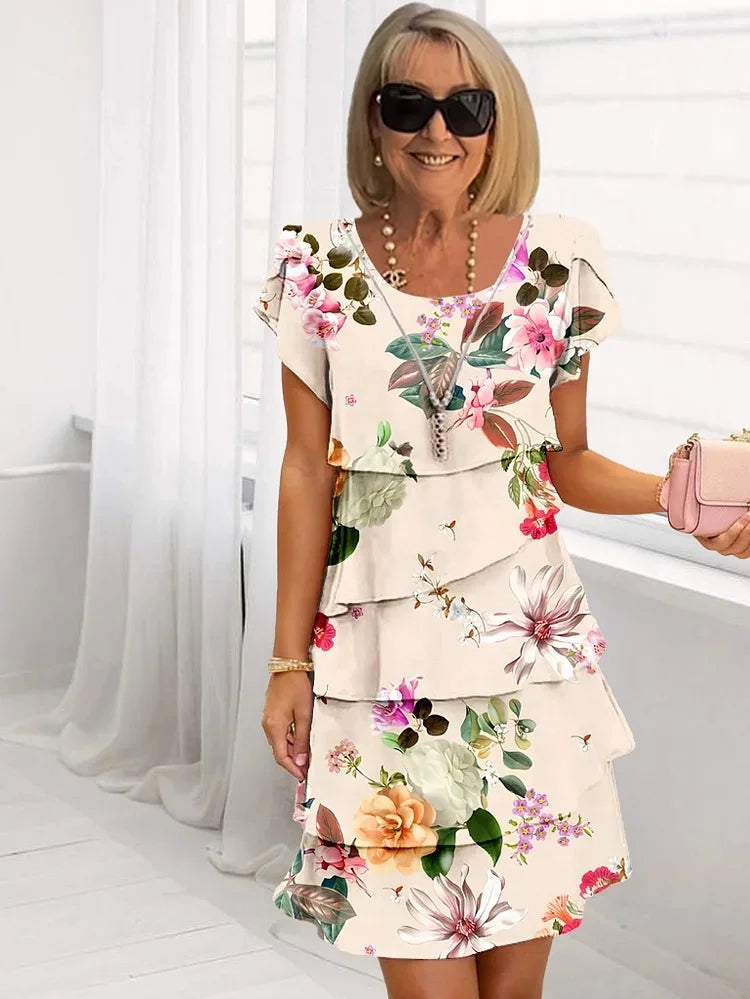 Émilie – Abito lungo floreale elegante